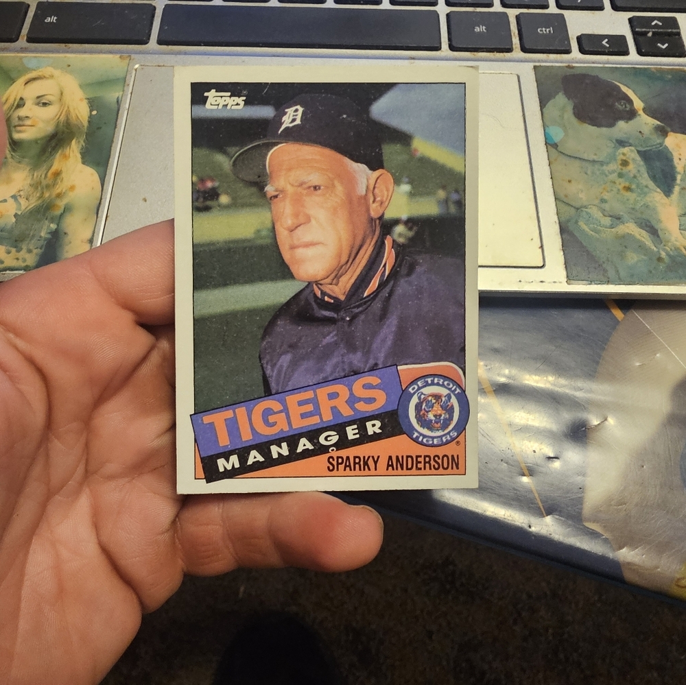 Sparky anderson baseball card